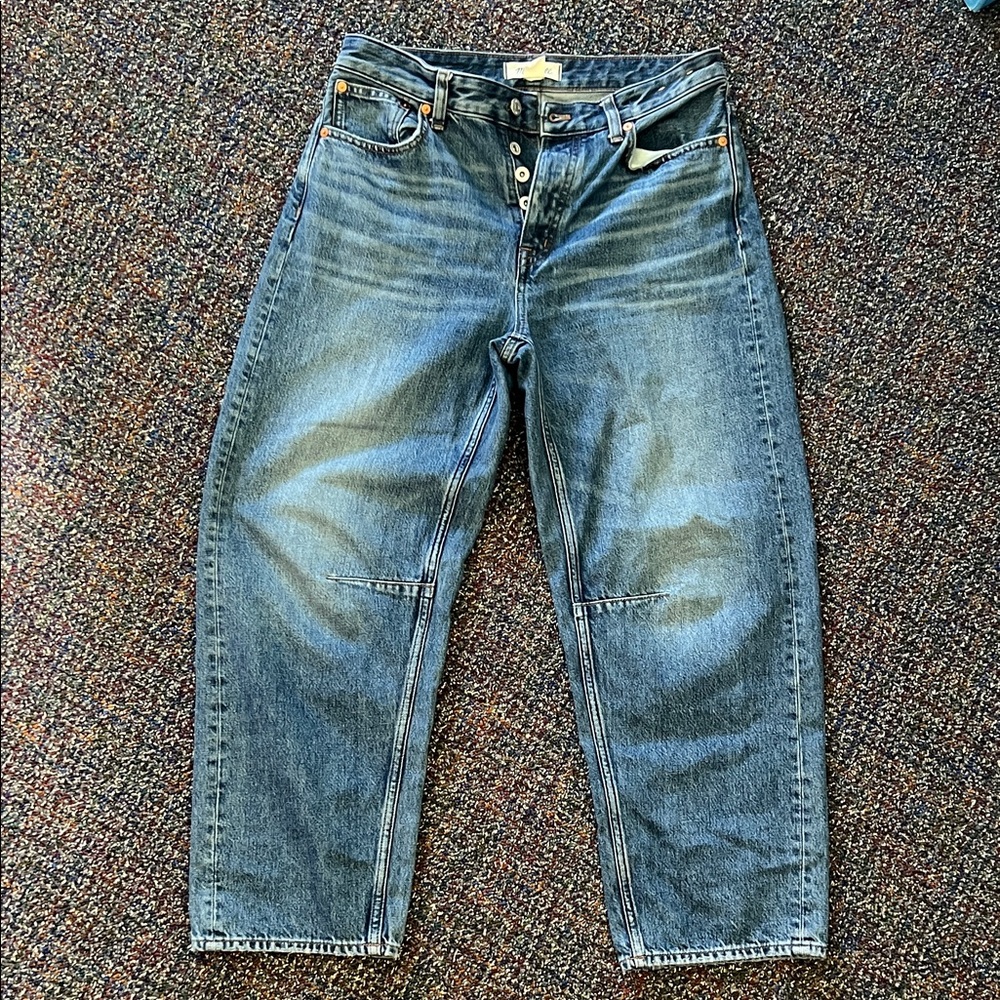 Madewell Darted Barrel-Leg Jean